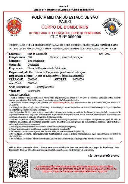 Vistoria do Corpo de Bombeiros Valor Baixo em Franco da Rocha - Certificado de Licenciamento do Corpo de Bombeiros 